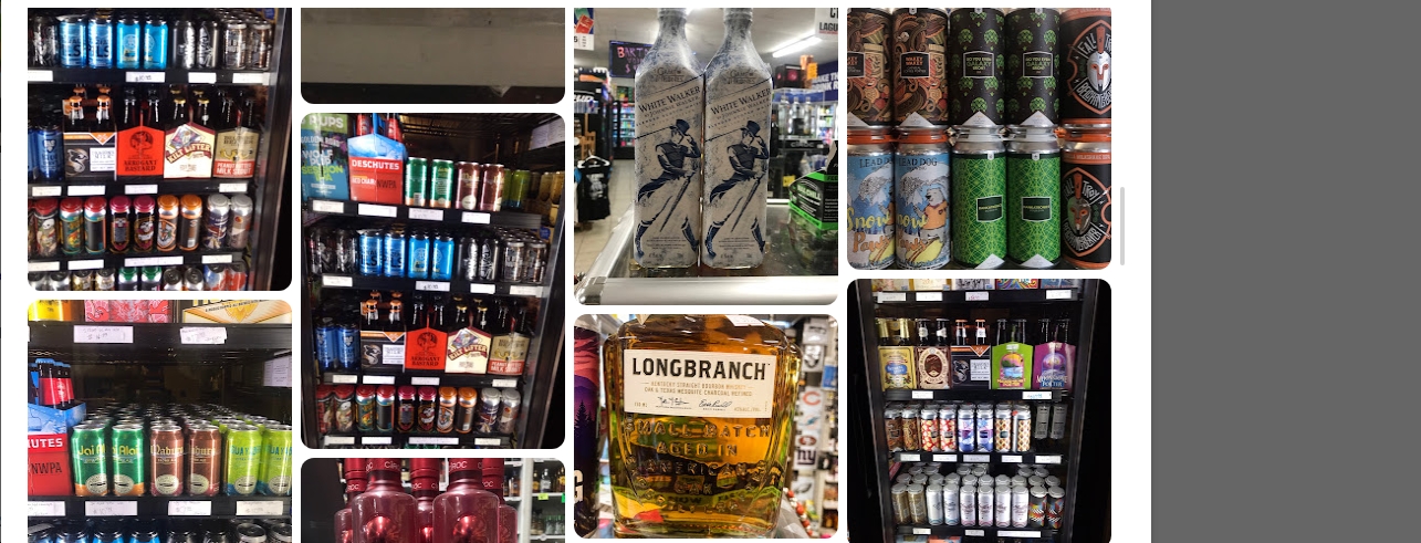 Duffy's Liquors storefront and shelves 2